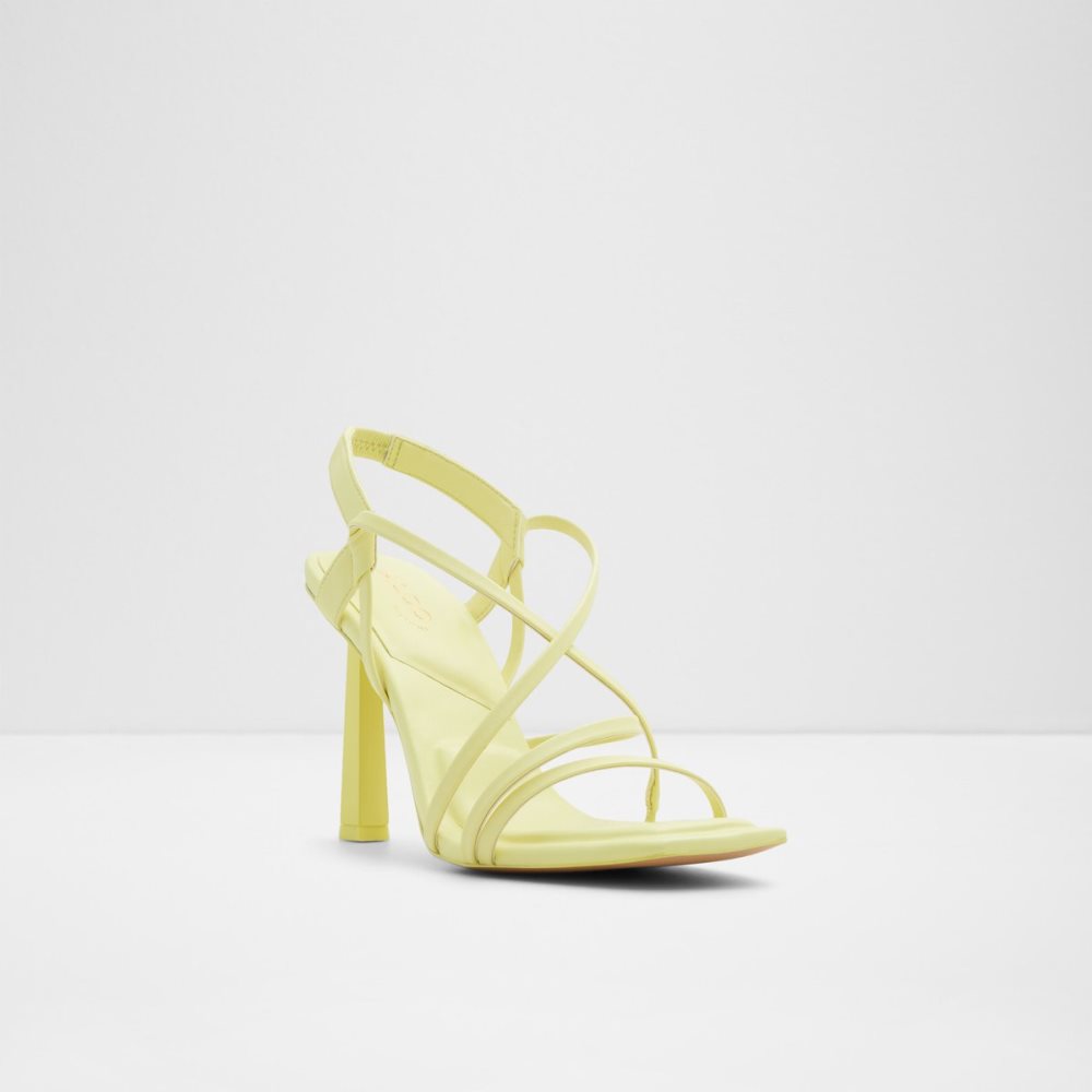 Sandales Aldo Amilia Lanières Talons Sandal Jaune Clair | DKSAYU-410