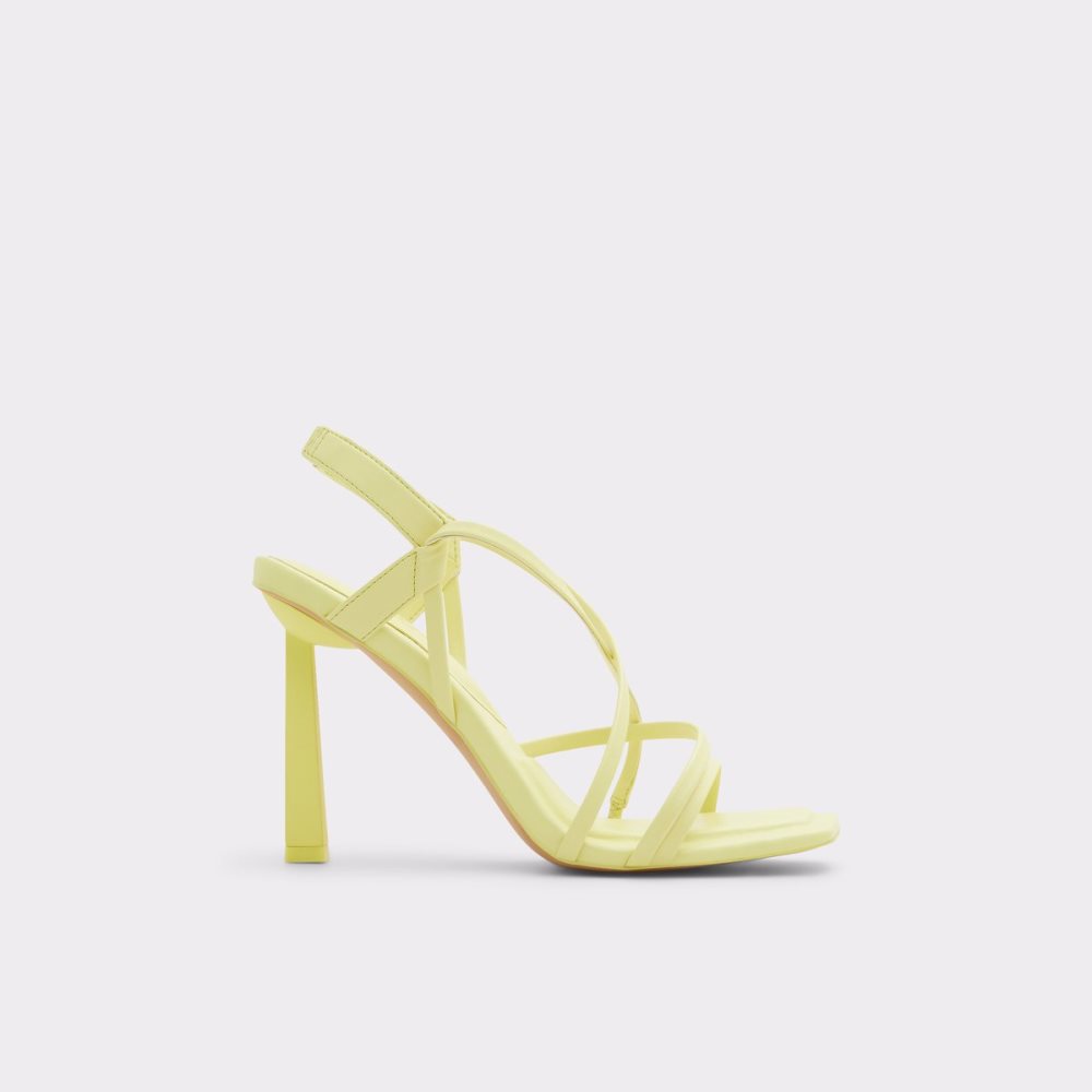 Sandales Aldo Amilia Lanières Talons Sandal Jaune Clair | DKSAYU-410