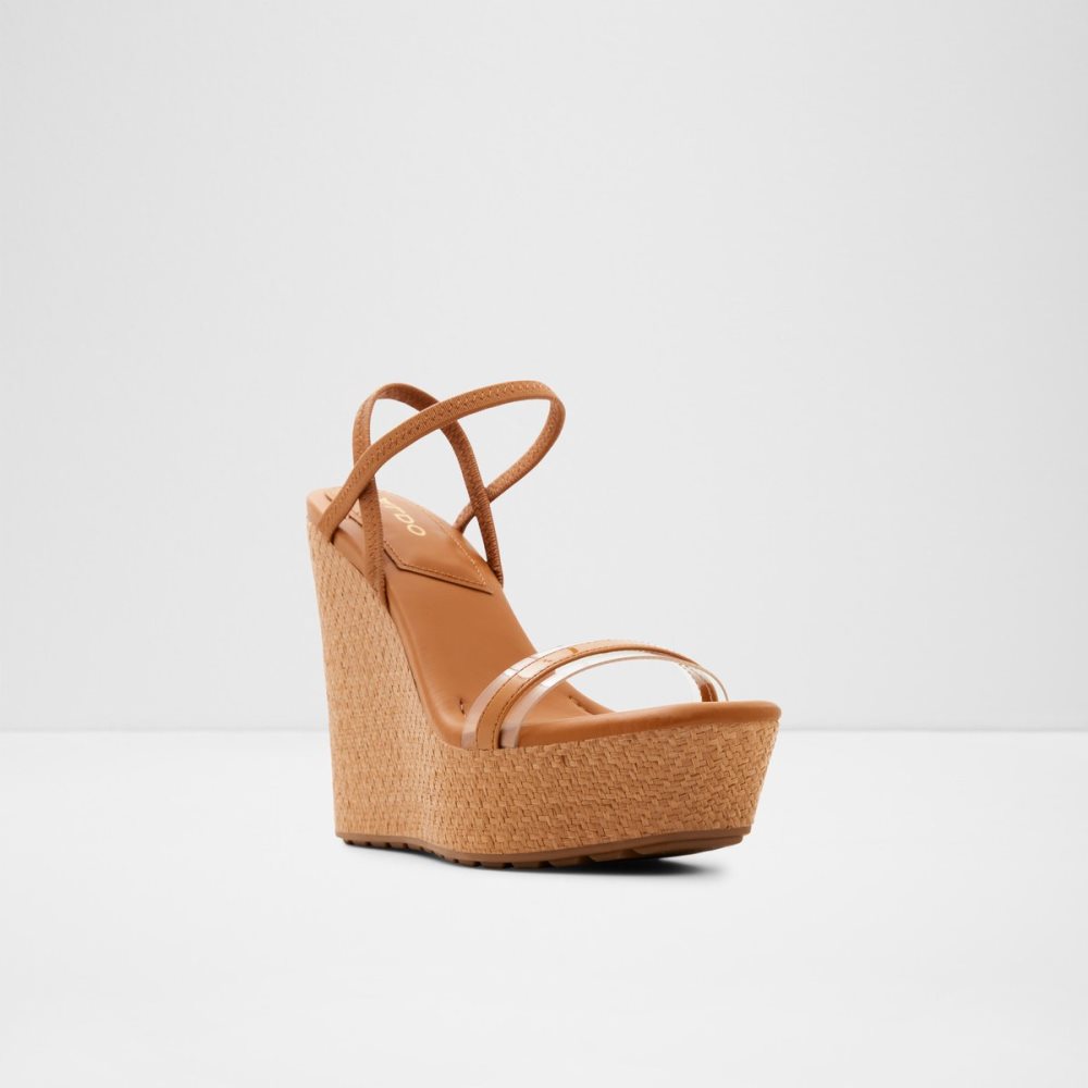 Sandales Aldo Bodish Wedge Sandal - Wedge Beige Foncé | NGYCJX-631