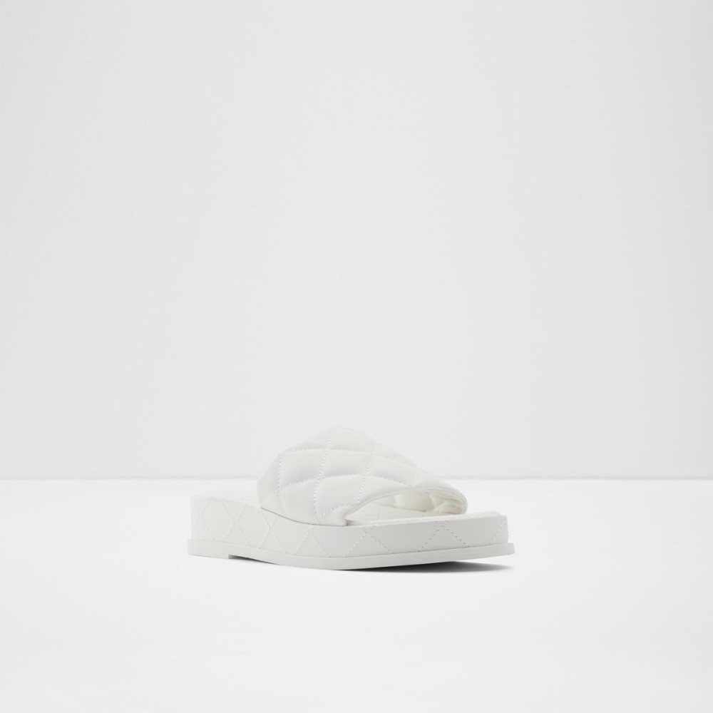 Sandales Aldo Carreaux Claquette Sandal - Flatform Blanche | PDNWCJ-319