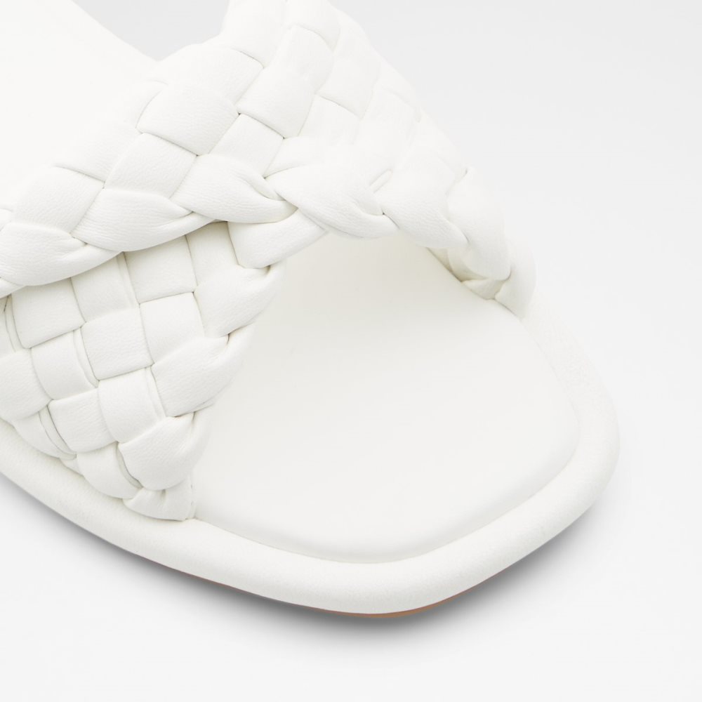 Sandales Aldo Chicago Claquette Sandal Blanche | VJQKSI-961