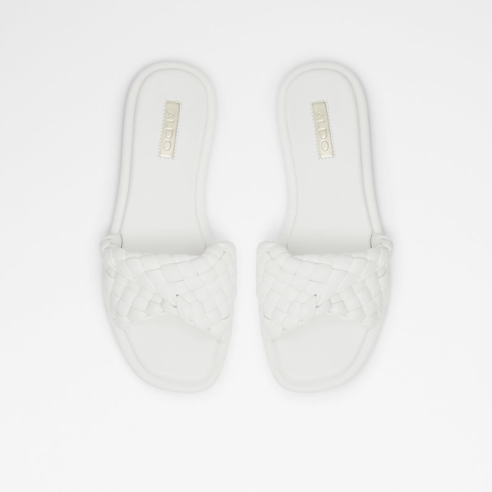 Sandales Aldo Chicago Claquette Sandal Blanche | VJQKSI-961