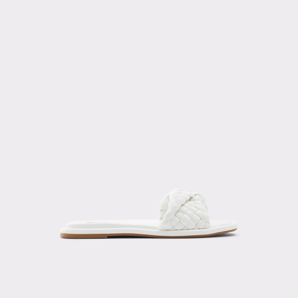 Sandales Aldo Chicago Claquette Sandal Blanche | VJQKSI-961