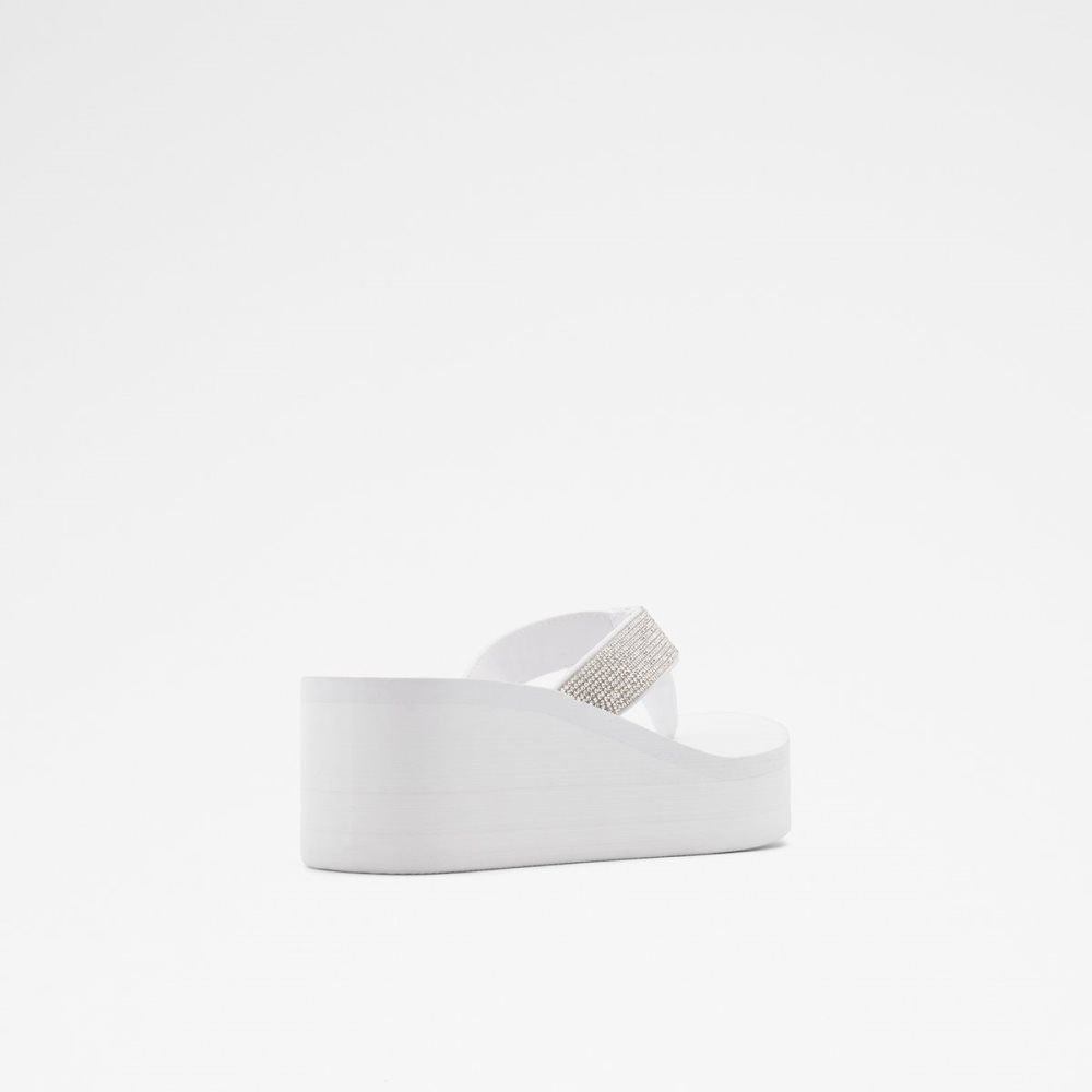 Sandales Aldo Chima Flip Flops Blanche | YMENJI-835