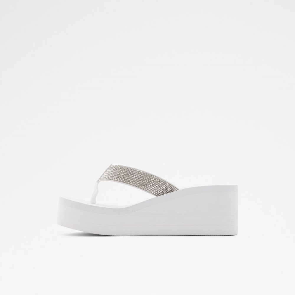 Sandales Aldo Chima Flip Flops Blanche | YMENJI-835