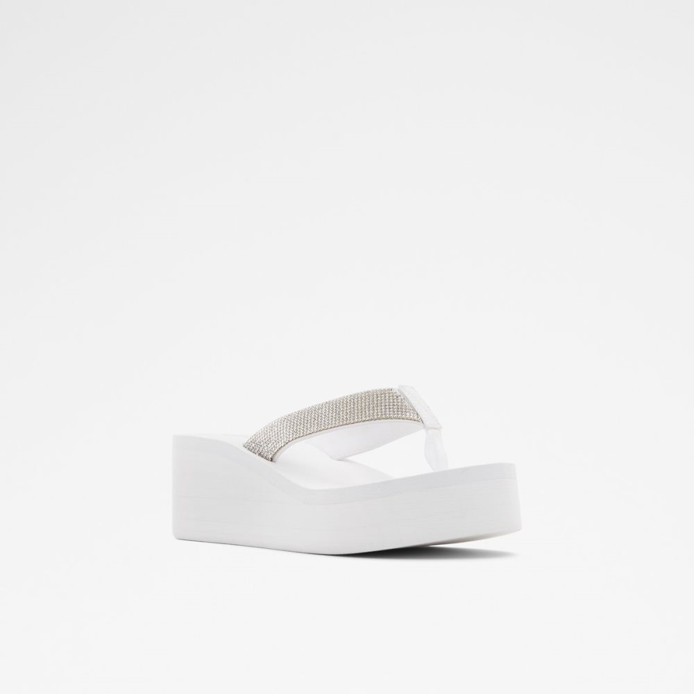 Sandales Aldo Chima Flip Flops Blanche | YMENJI-835