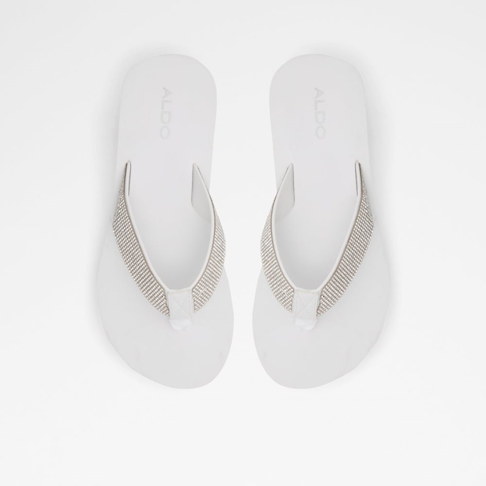 Sandales Aldo Chima Flip Flops Blanche | YMENJI-835