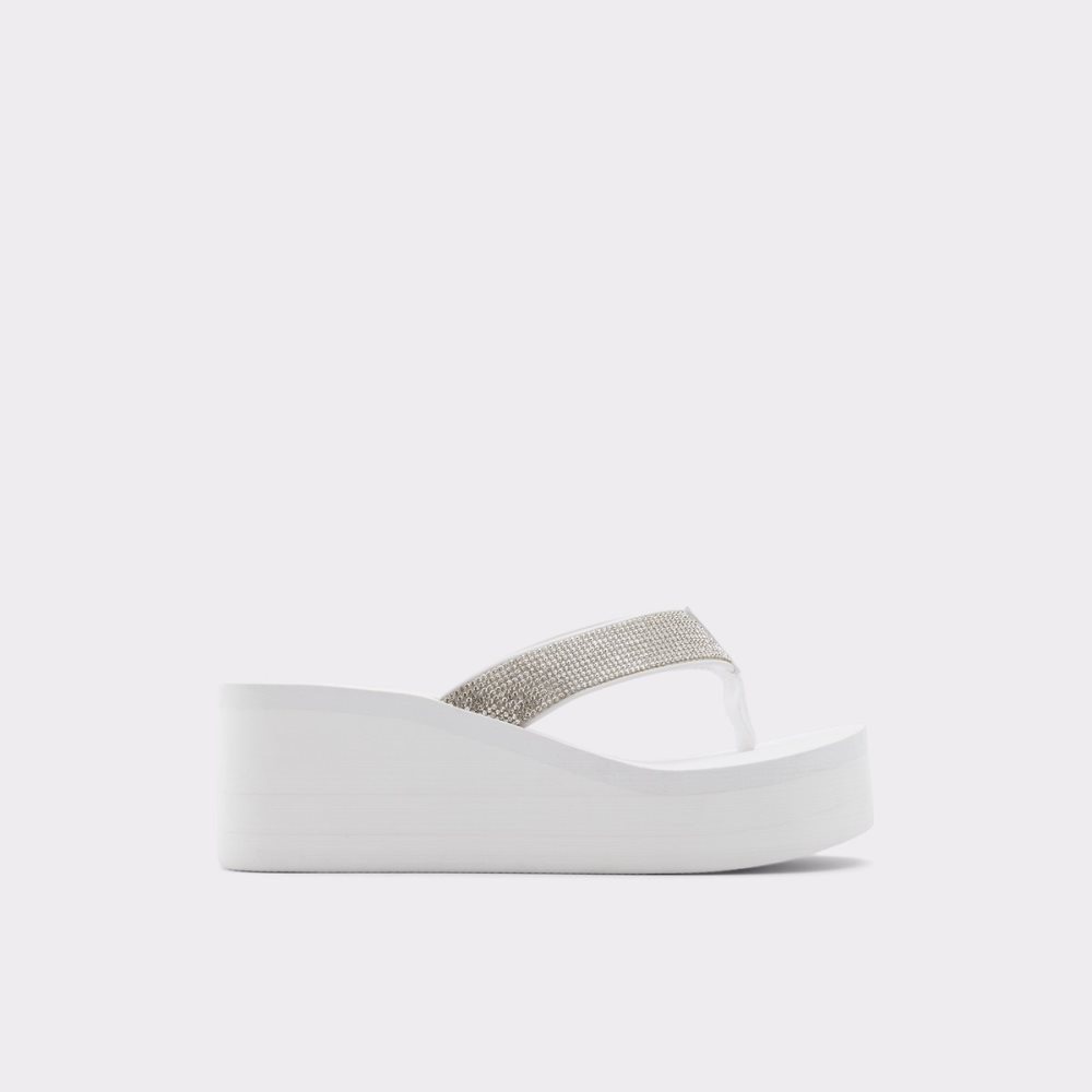 Sandales Aldo Chima Flip Flops Blanche | YMENJI-835