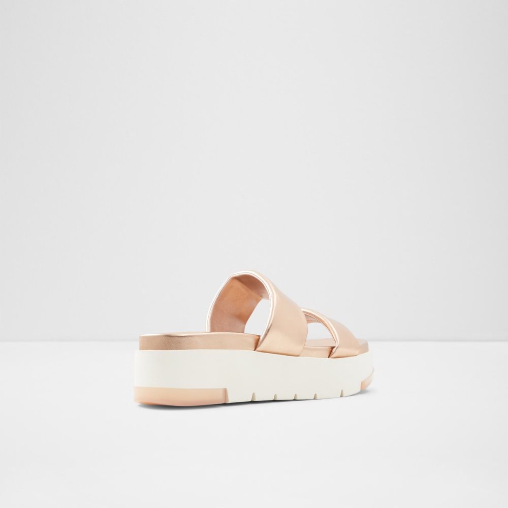 Sandales Aldo Cirea Wedge Sandal - Flatform Rose Doré | ZCAREQ-076