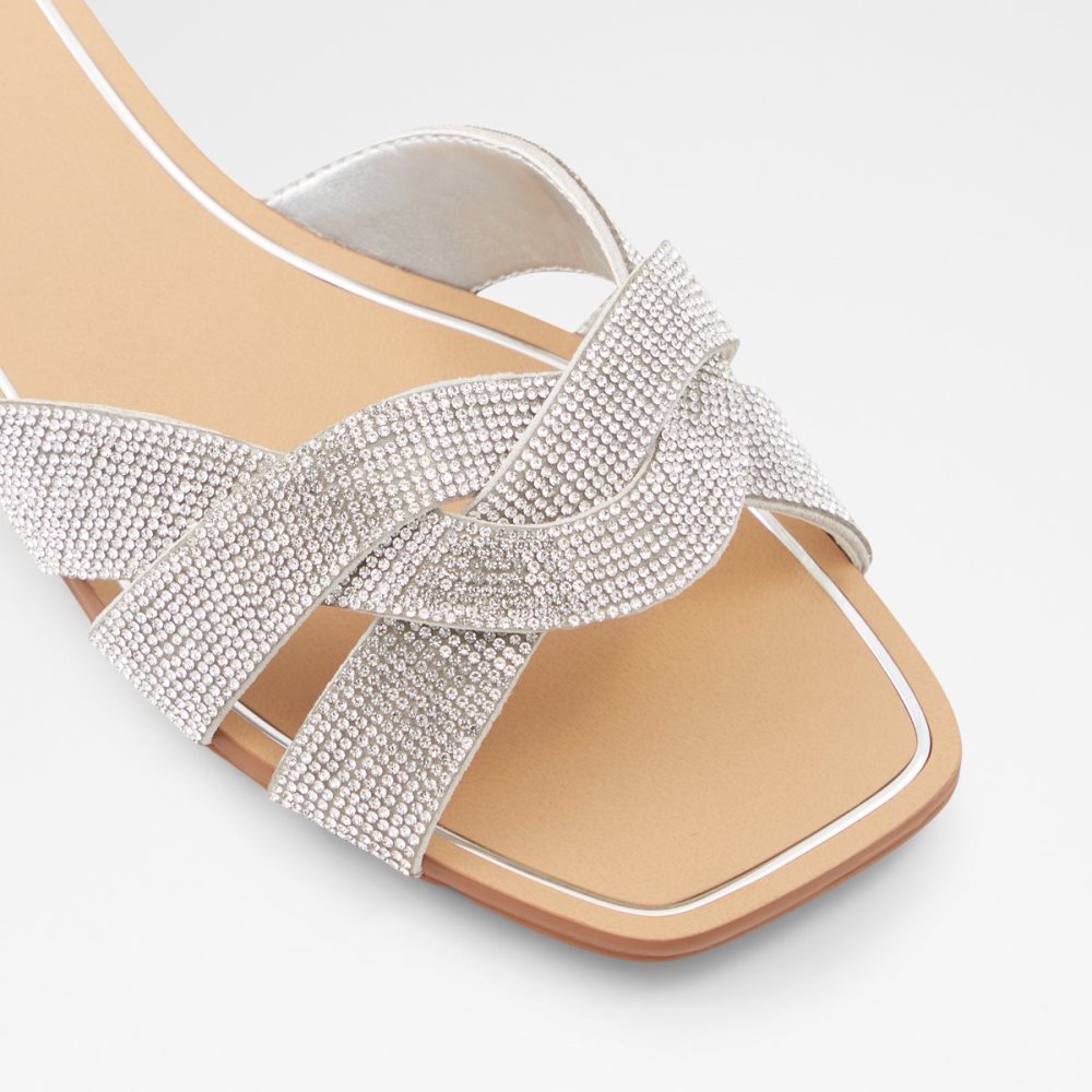 Sandales Aldo Coredith Claquette Sandal Argent | CNYJHQ-561