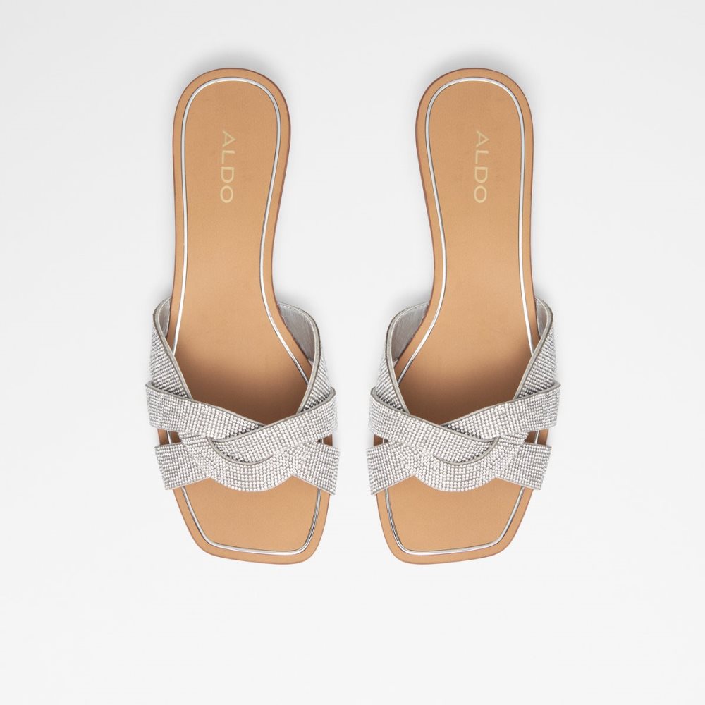 Sandales Aldo Coredith Claquette Sandal Argent | CNYJHQ-561