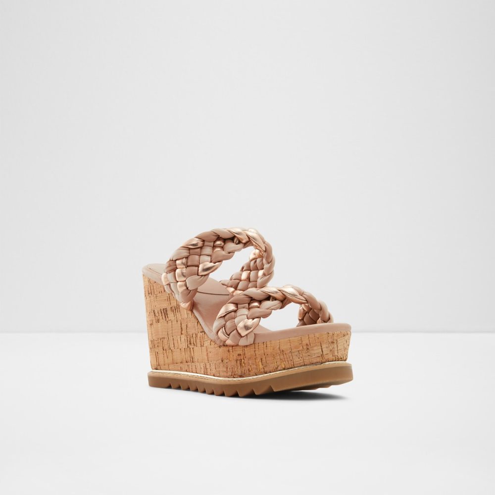 Sandales Aldo Corky Wedge Sandal - Wedge Beige Multicolore | IFELJR-216