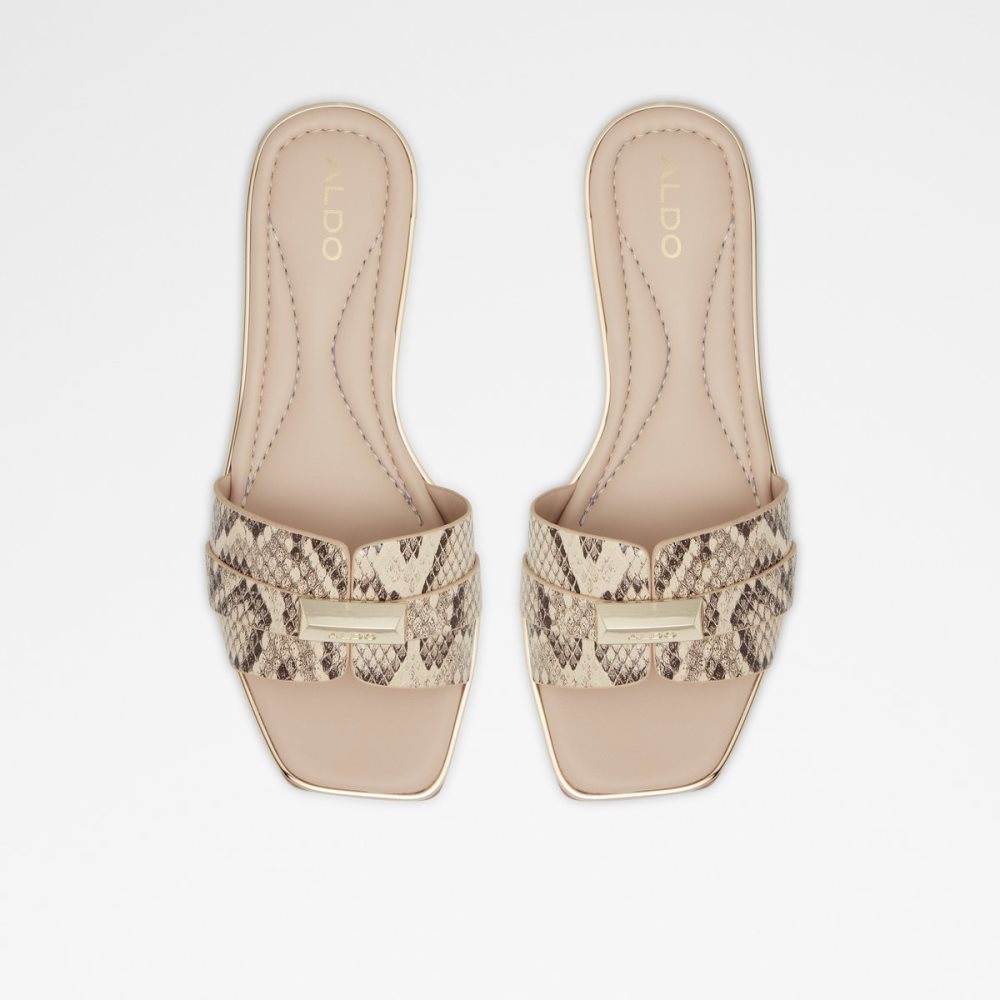 Sandales Aldo Darine Claquette Sandal Beige | WZSFGA-740