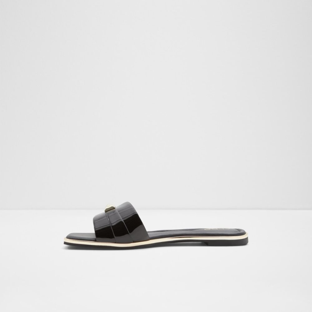 Sandales Aldo Darine Claquette Sandal Noir | PZWEUR-042