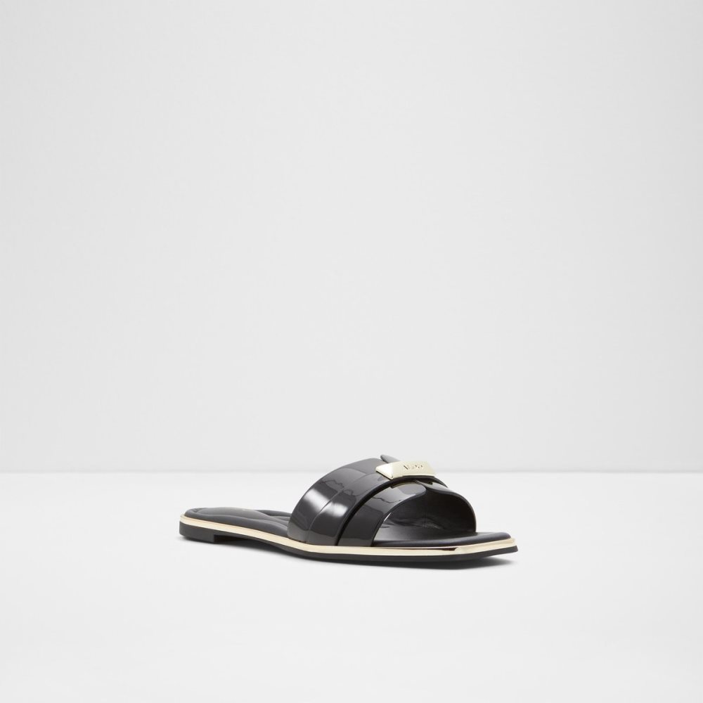 Sandales Aldo Darine Claquette Sandal Noir | PZWEUR-042