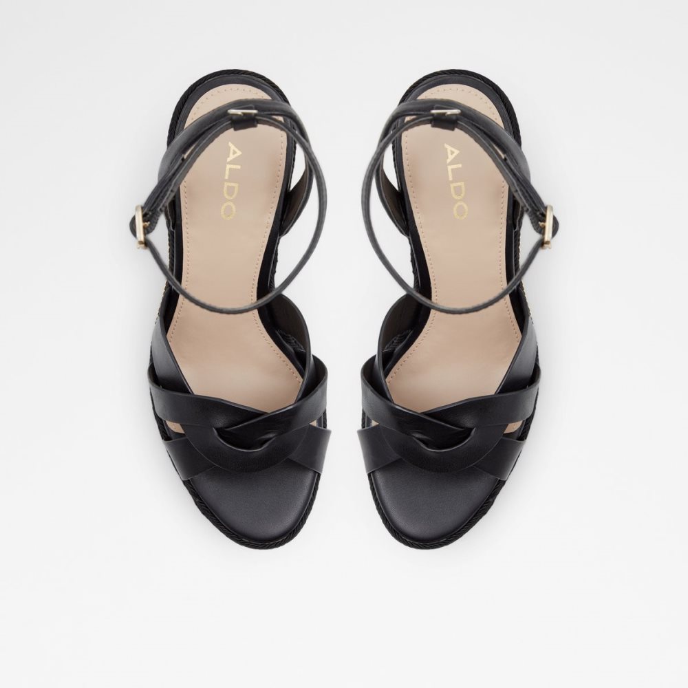 Sandales Aldo Droyers Wedge Sandal - Wedge Noir | XDHFKM-460