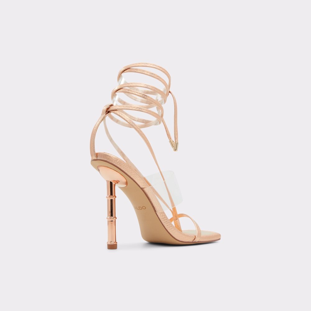 Sandales Aldo Elektra Lanières Talons Sandal Rose Doré | FVYJWB-419