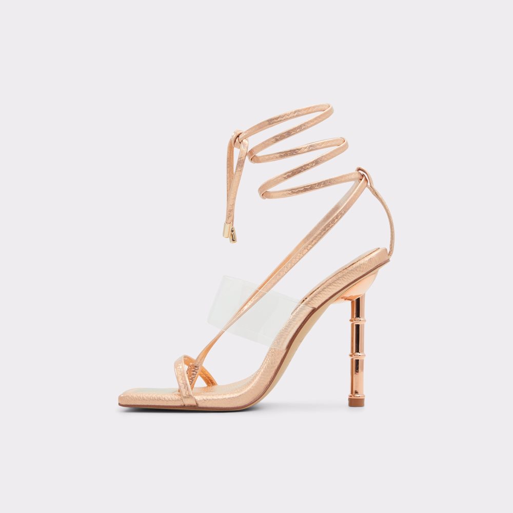 Sandales Aldo Elektra Lanières Talons Sandal Rose Doré | FVYJWB-419