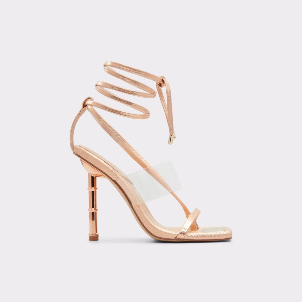 Sandales Aldo Elektra Lanières Talons Sandal Rose Doré | FVYJWB-419