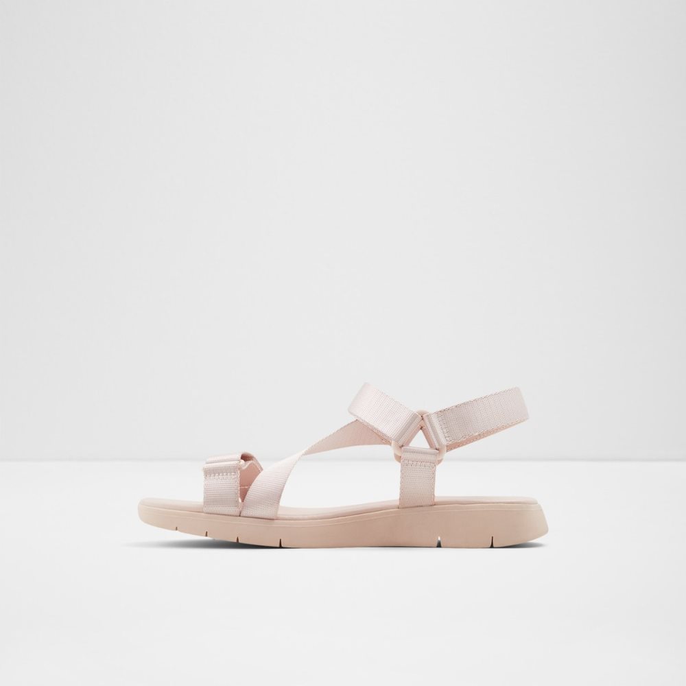 Sandales Aldo Eoweniel Lanières Plates Sandal Rose Clair | HKYZEW-423