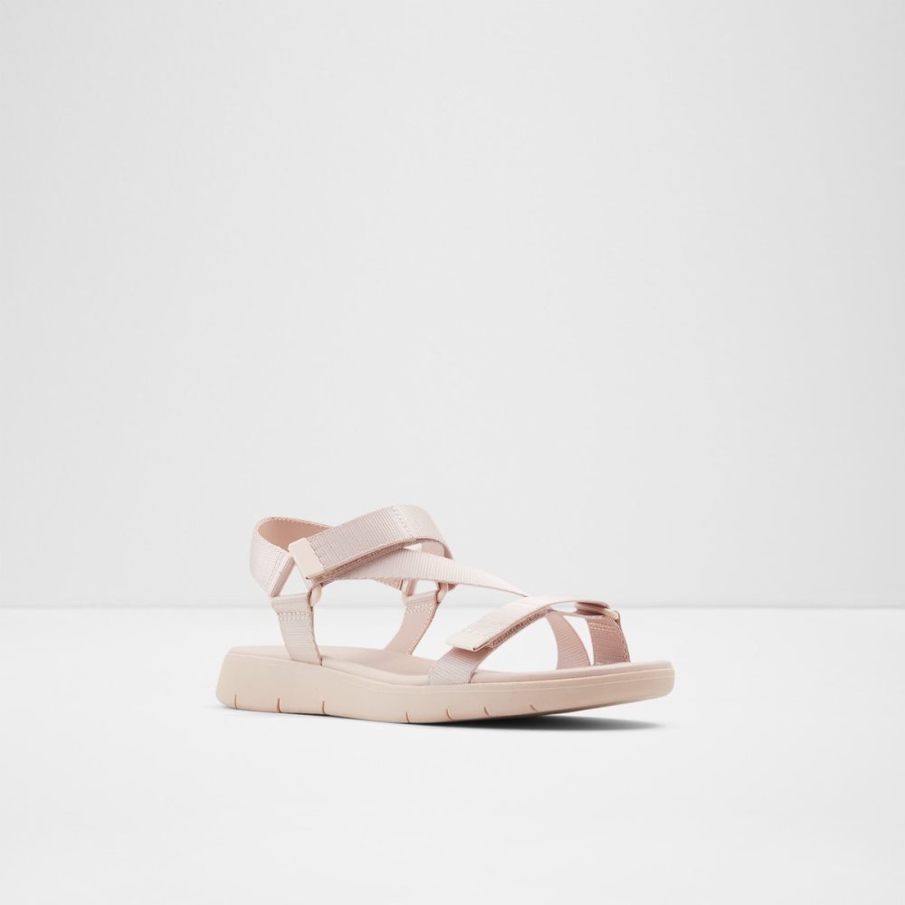 Sandales Aldo Eoweniel Lanières Plates Sandal Rose Clair | HKYZEW-423