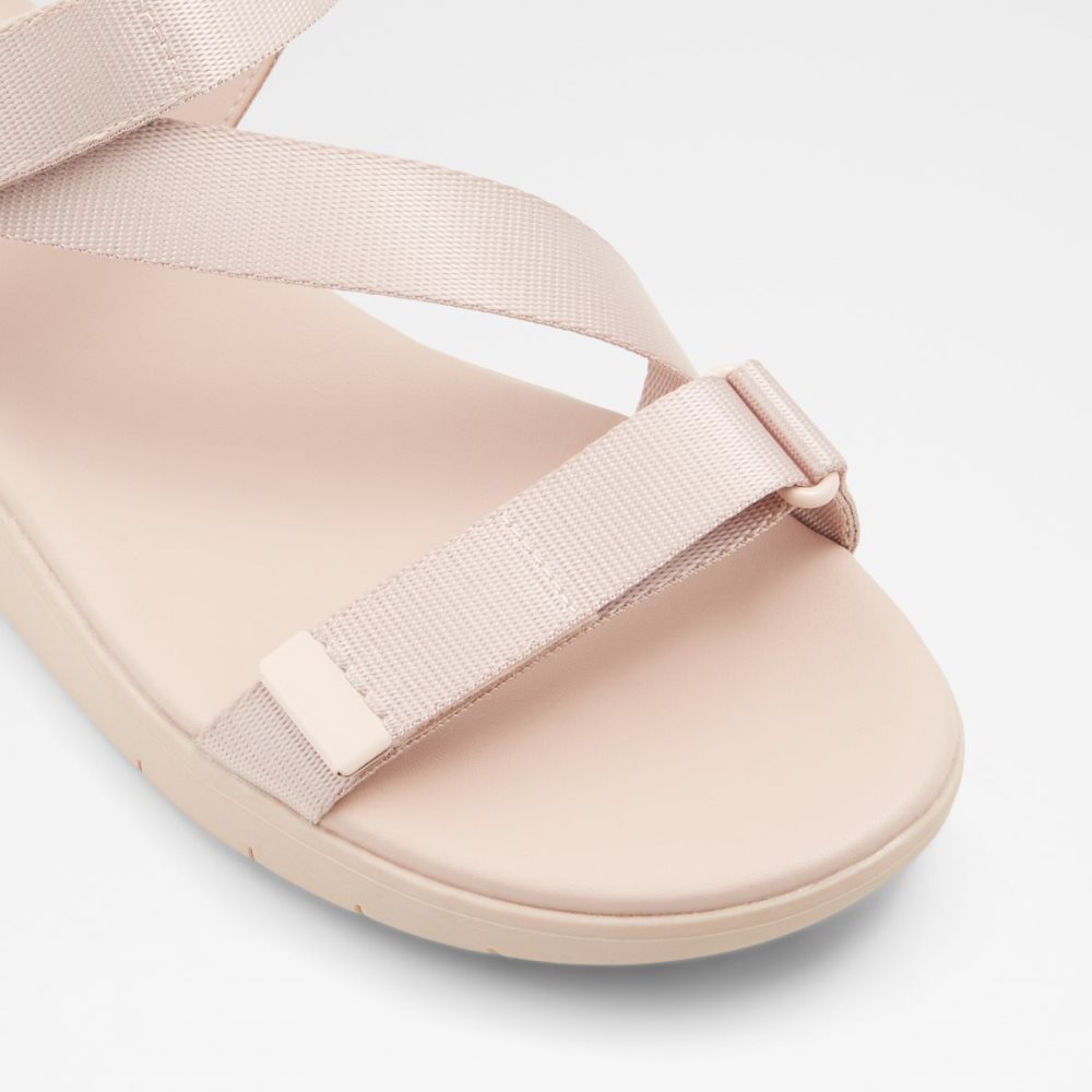 Sandales Aldo Eoweniel Lanières Plates Sandal Rose Clair | HKYZEW-423