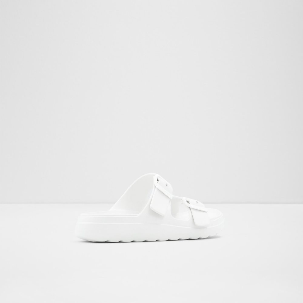 Sandales Aldo Eteiven Claquette Sandal Blanche | HEXWBI-259