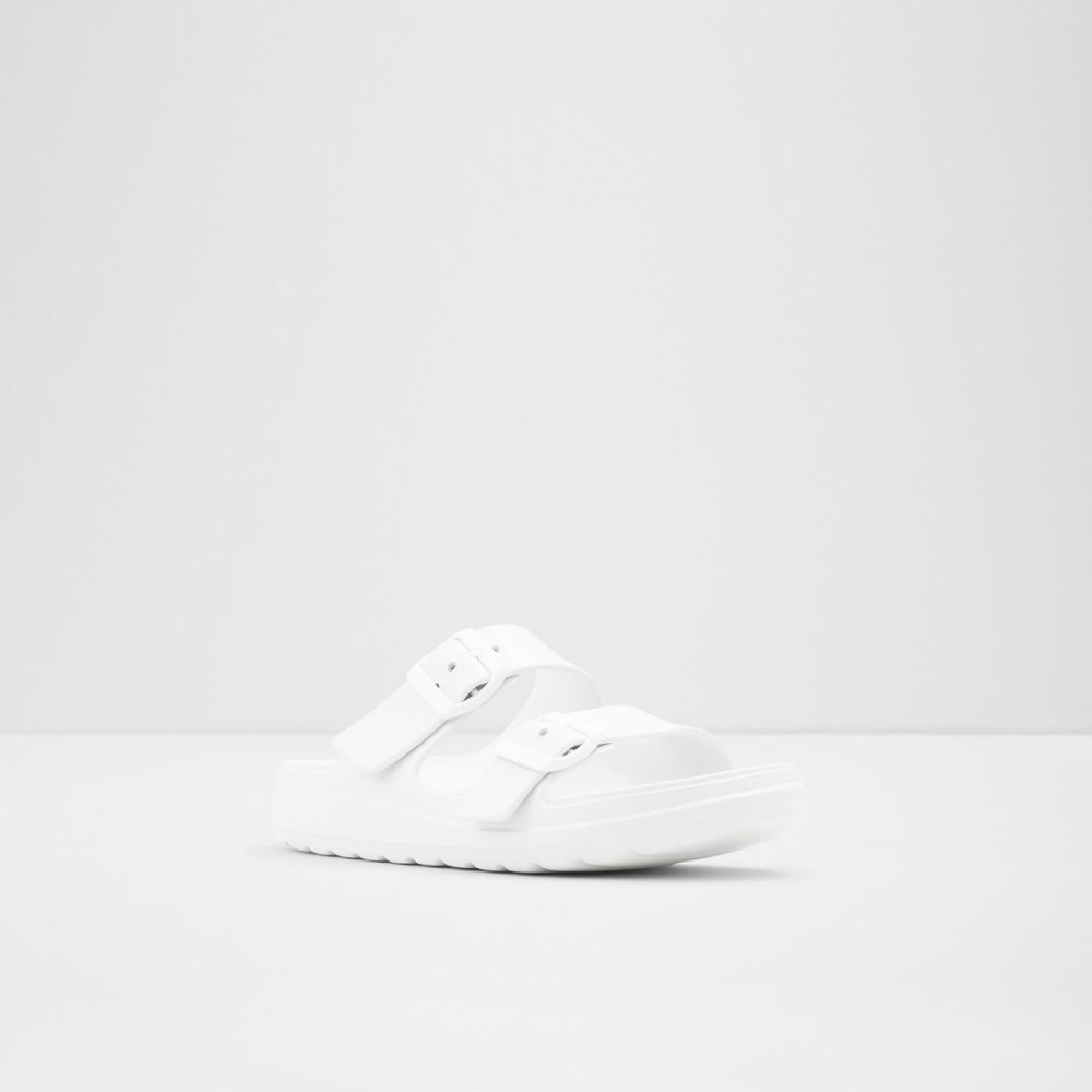 Sandales Aldo Eteiven Claquette Sandal Blanche | HEXWBI-259