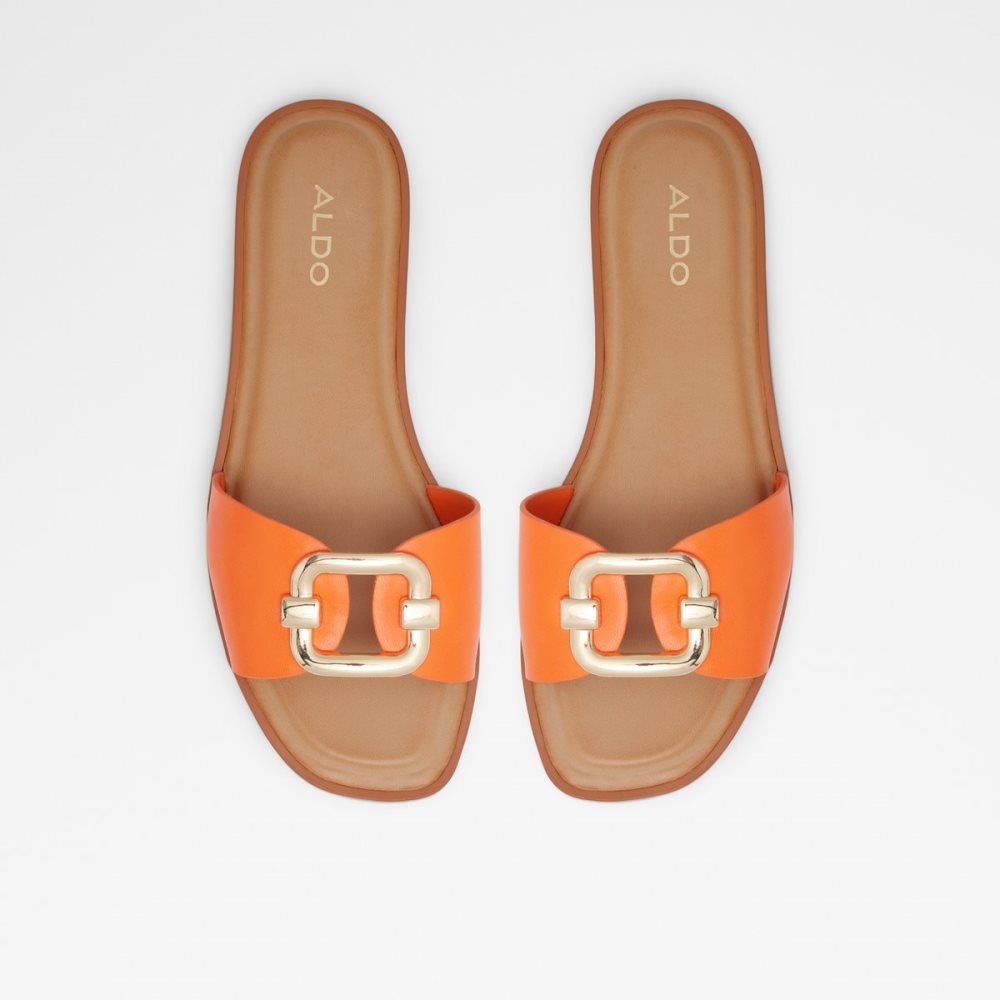 Sandales Aldo Glaeswen Claquette Sandal Orange | SGOUIQ-024