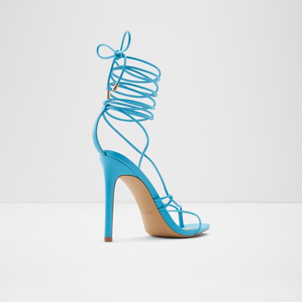 Sandales Aldo Glaosa Lanières Talons Sandal - Stiletto Bleu | ISYCXN-035