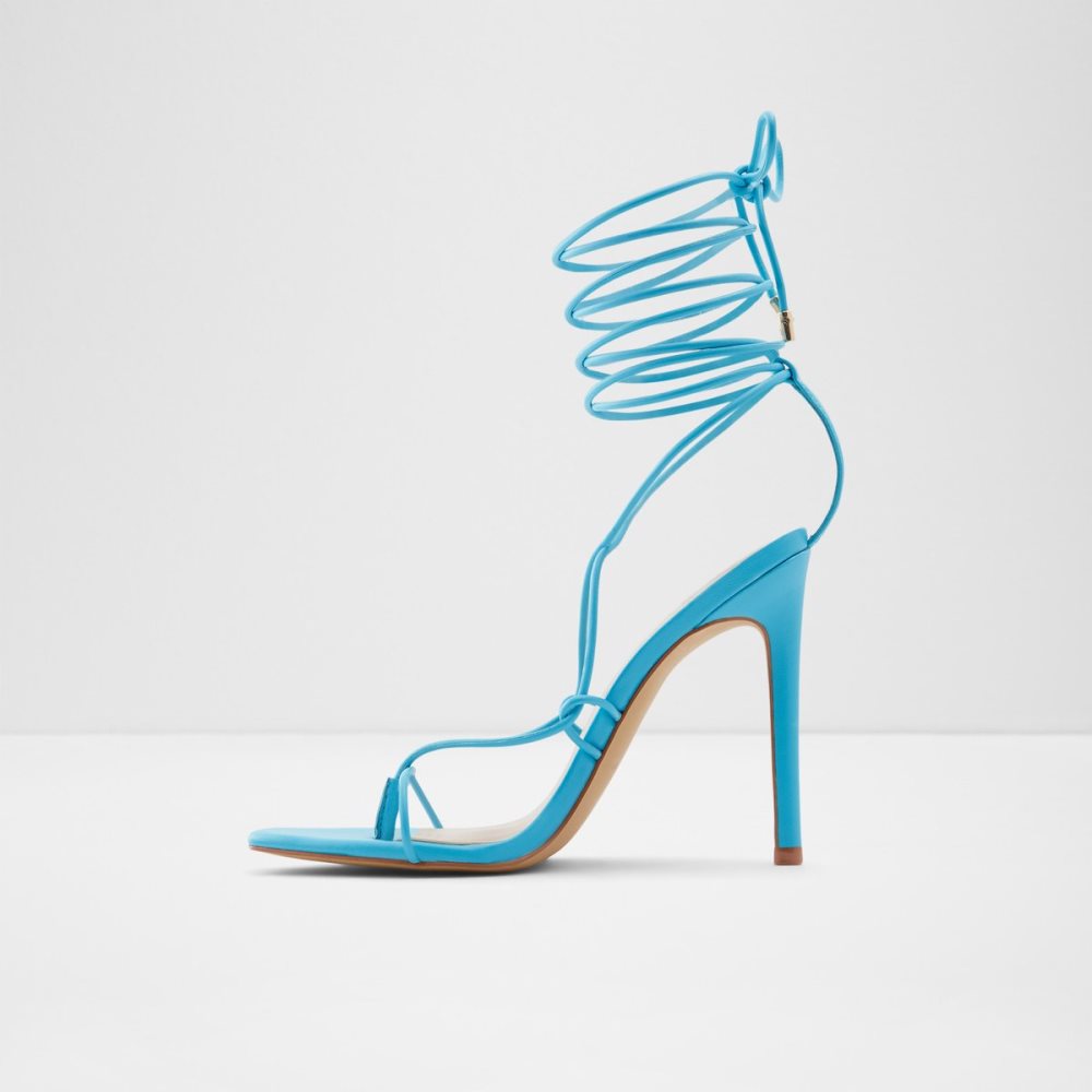 Sandales Aldo Glaosa Lanières Talons Sandal - Stiletto Bleu | ISYCXN-035