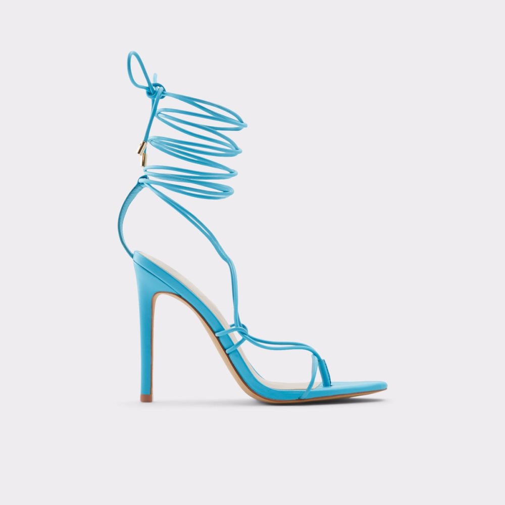 Sandales Aldo Glaosa Lanières Talons Sandal - Stiletto Bleu | ISYCXN-035