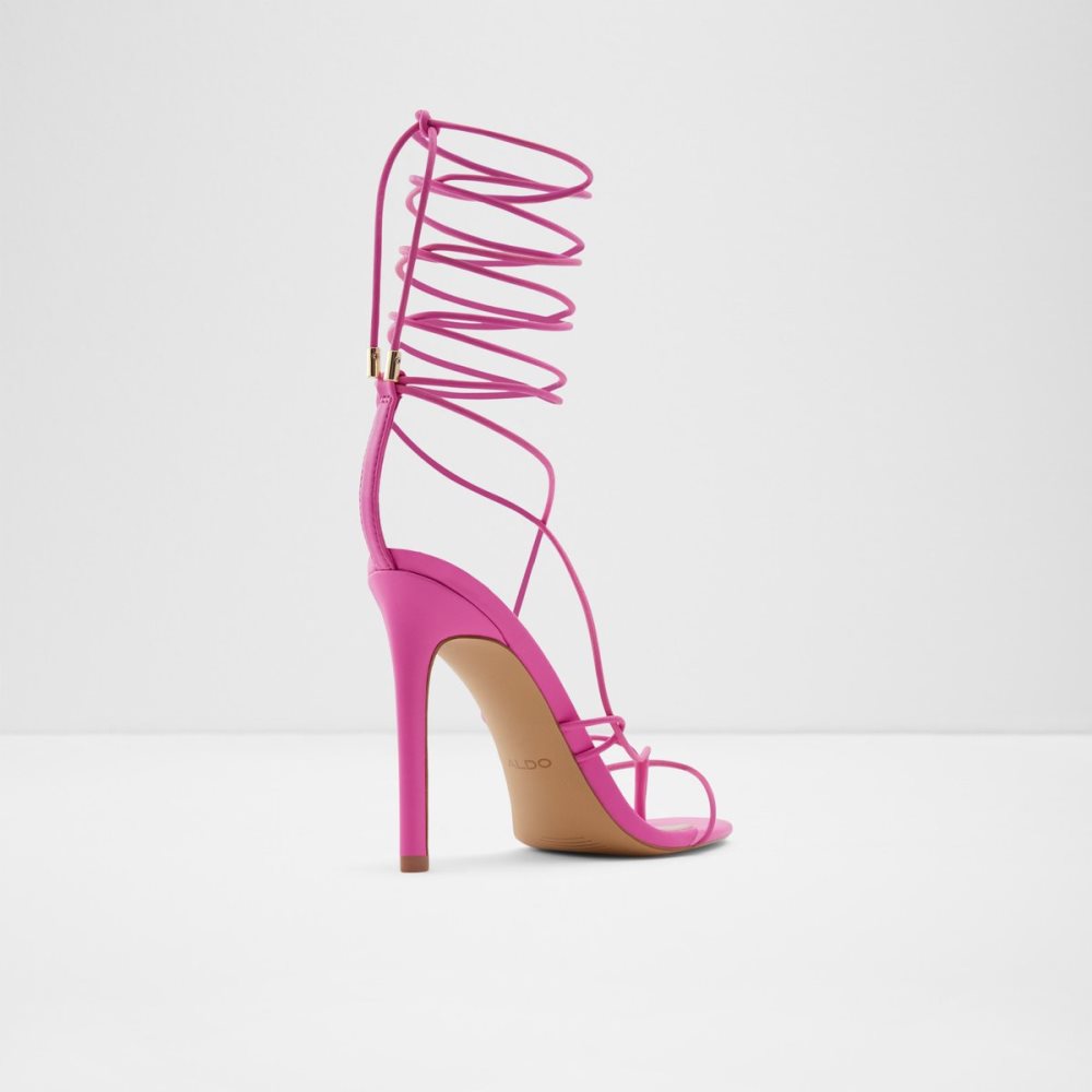 Sandales Aldo Glaosa Lanières Talons Sandal - Stiletto Rose | OIVFET-953