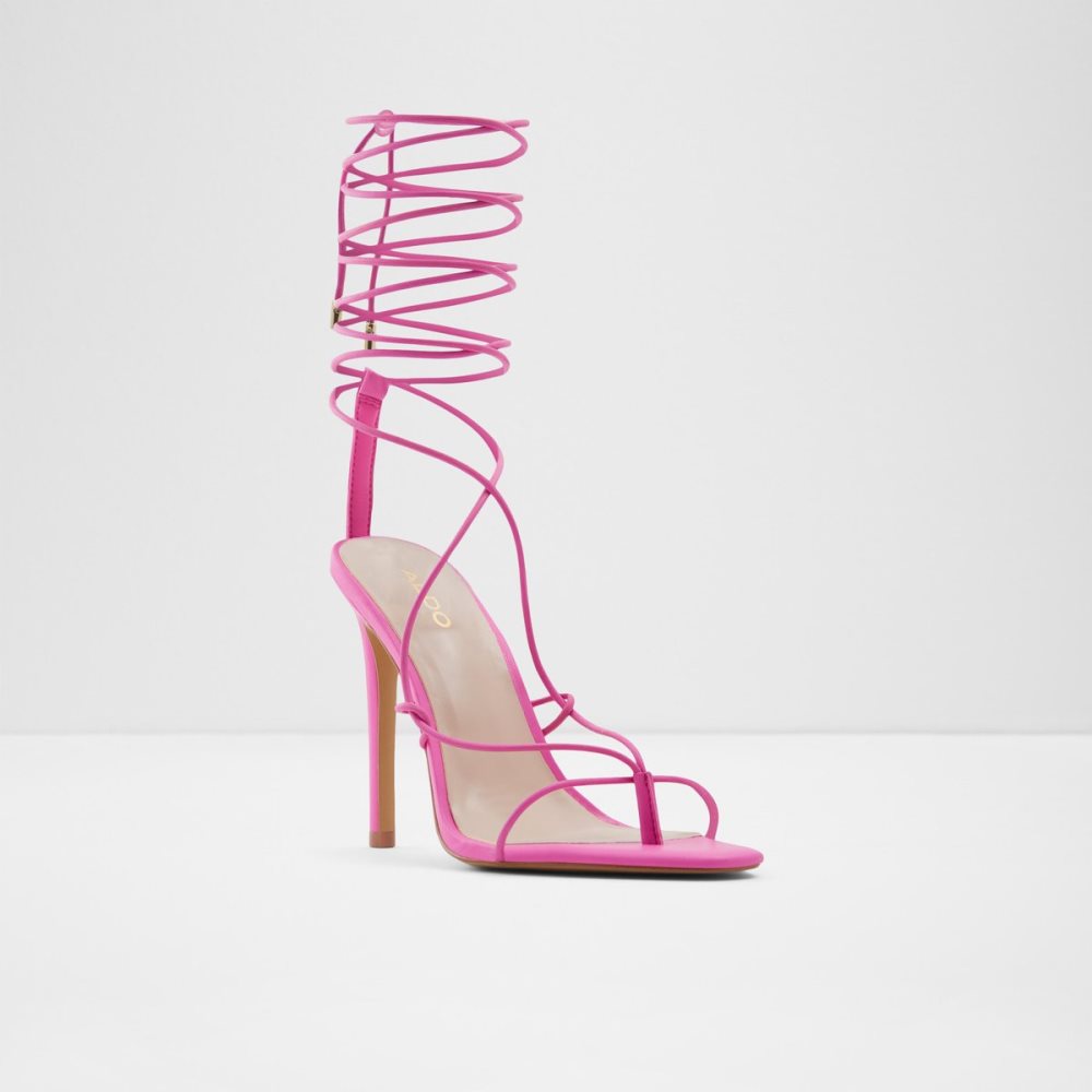 Sandales Aldo Glaosa Lanières Talons Sandal - Stiletto Rose | OIVFET-953