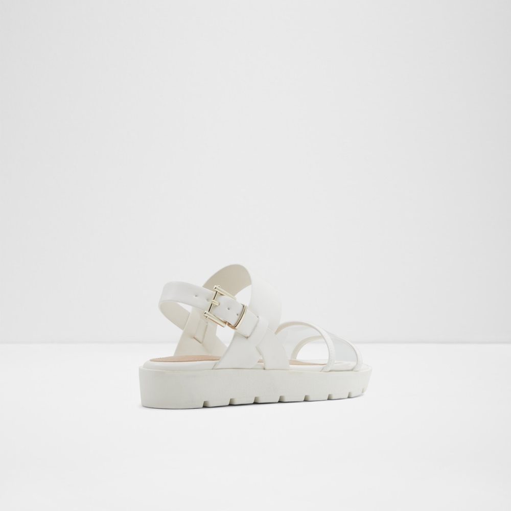 Sandales Aldo Hailey Plates Sandal - Lug Sole Blanche | QRTSYL-721