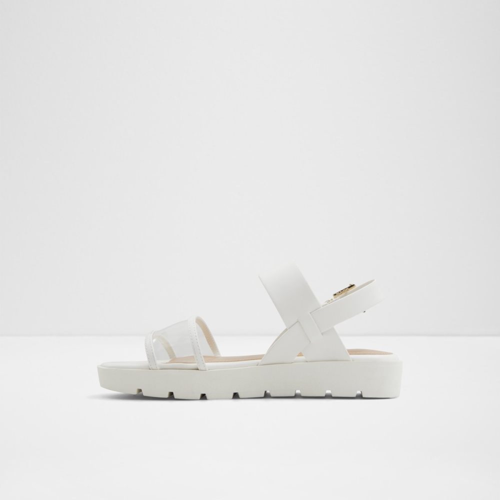 Sandales Aldo Hailey Plates Sandal - Lug Sole Blanche | QRTSYL-721