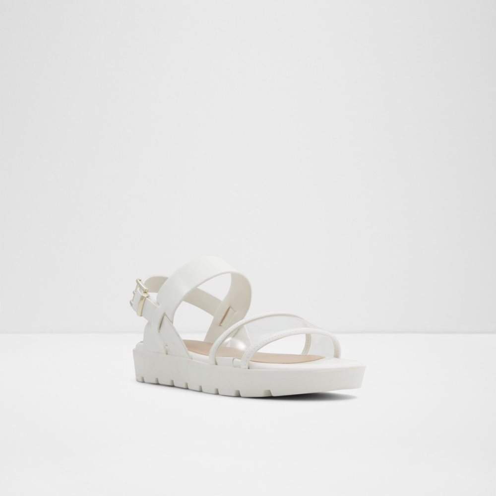 Sandales Aldo Hailey Plates Sandal - Lug Sole Blanche | QRTSYL-721