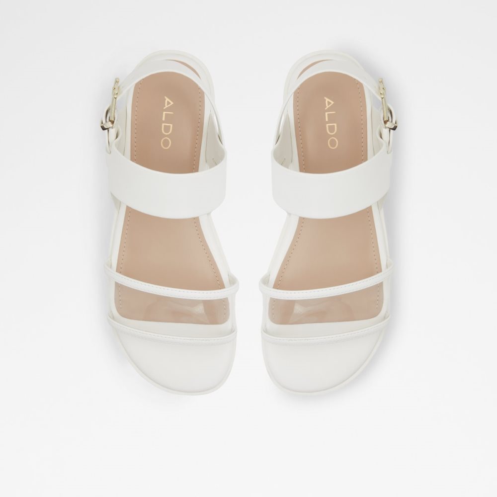 Sandales Aldo Hailey Plates Sandal - Lug Sole Blanche | QRTSYL-721