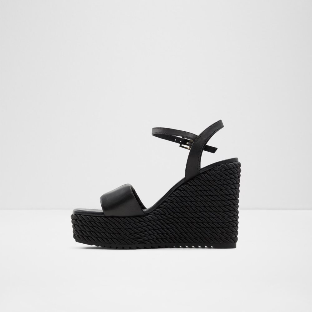 Sandales Aldo Jeigh Wedge Sandal - Wedge Noir | ROUWIJ-340