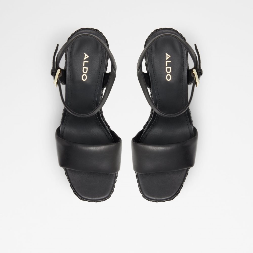 Sandales Aldo Jeigh Wedge Sandal - Wedge Noir | ROUWIJ-340