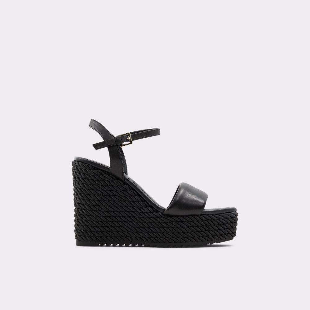 Sandales Aldo Jeigh Wedge Sandal - Wedge Noir | ROUWIJ-340