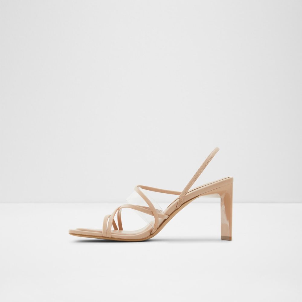 Sandales Aldo Jennifer Lanières Talons Sandal - Cup Sole Beige | DTUALJ-689