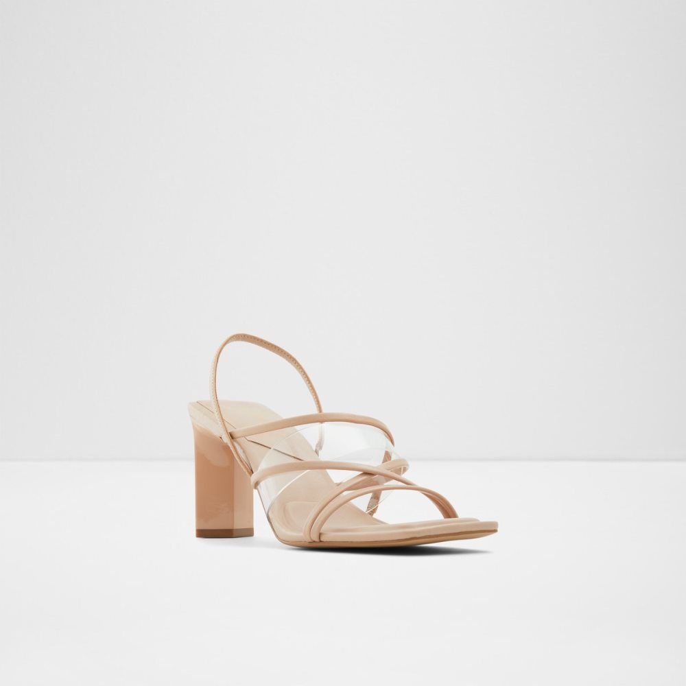 Sandales Aldo Jennifer Lanières Talons Sandal - Cup Sole Beige | DTUALJ-689