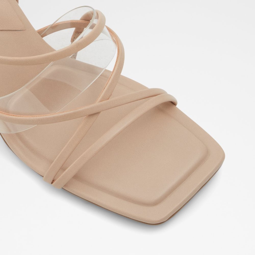 Sandales Aldo Jennifer Lanières Talons Sandal - Cup Sole Beige | DTUALJ-689