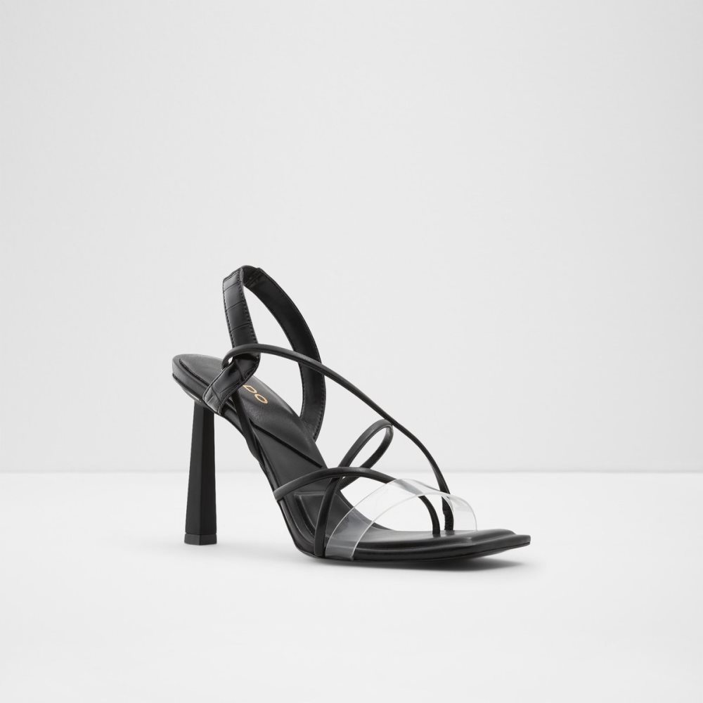 Sandales Aldo Juliet Lanières Sandal Noir | MGZUAS-347