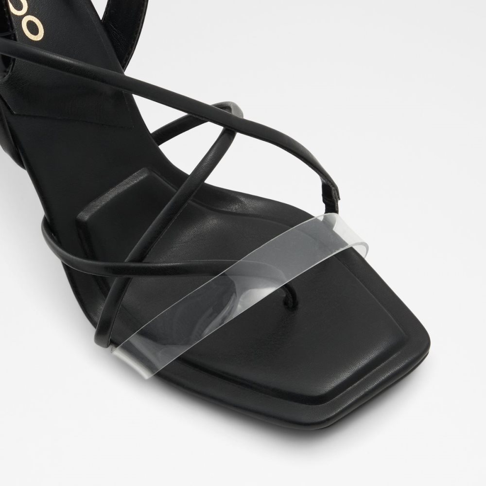 Sandales Aldo Juliet Lanières Sandal Noir | MGZUAS-347