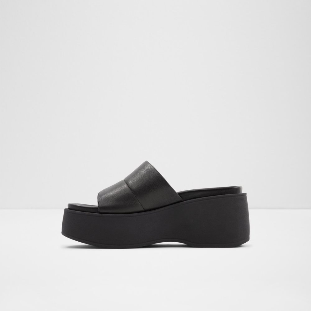 Sandales Aldo Libby Wedge Sandal - Wedge Noir | JQANZI-914