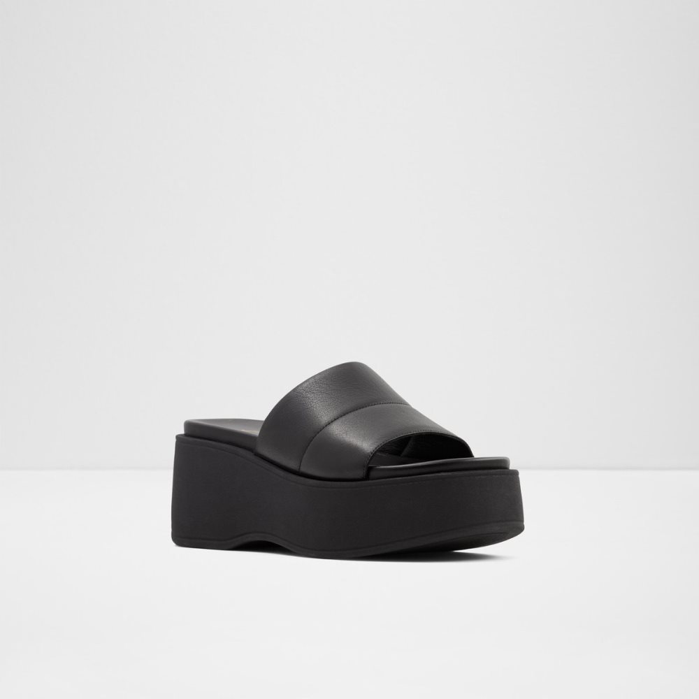 Sandales Aldo Libby Wedge Sandal - Wedge Noir | JQANZI-914