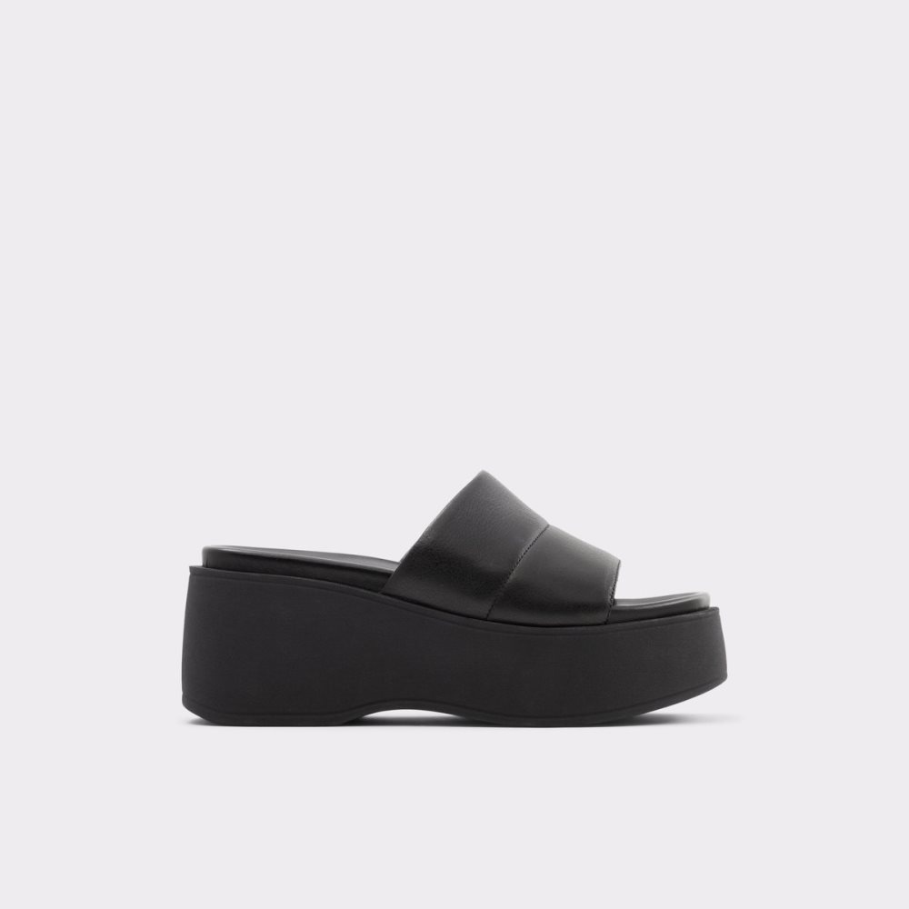 Sandales Aldo Libby Wedge Sandal - Wedge Noir | JQANZI-914