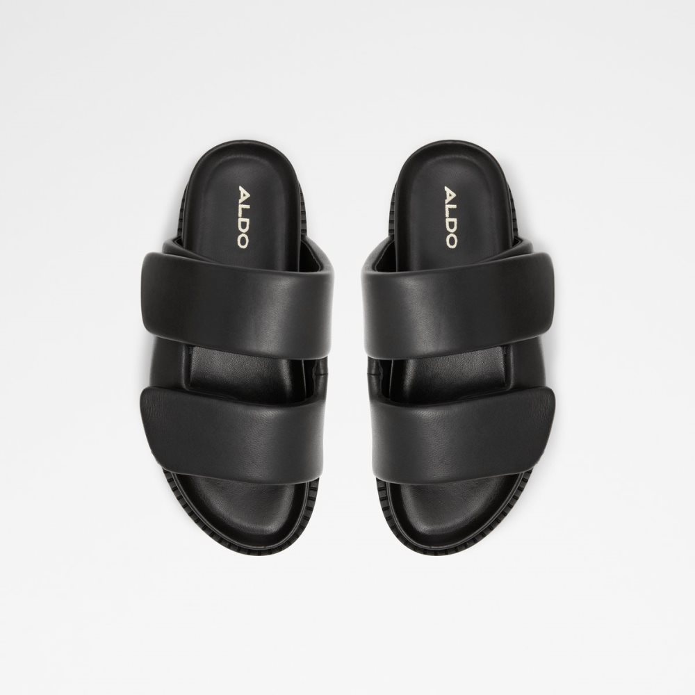 Sandales Aldo Lilo Claquette Sandal - Flatform Noir | FIDWAC-546